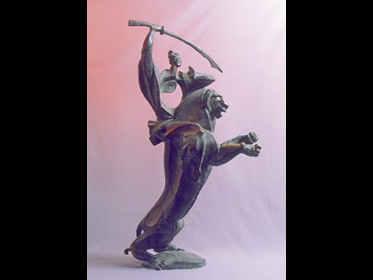 Коллекционная. Манджушри разрубает облака сомнений (бронза)